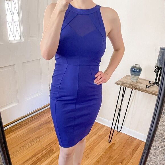 Ted Baker Jashmee Bodycon Dress Royal Blue - Picture 4 of 9